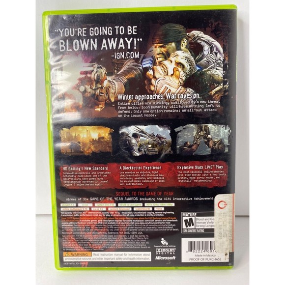 Gears of War 2( Microsoft Xbox 360, 2006) - Picture 3 of 5
